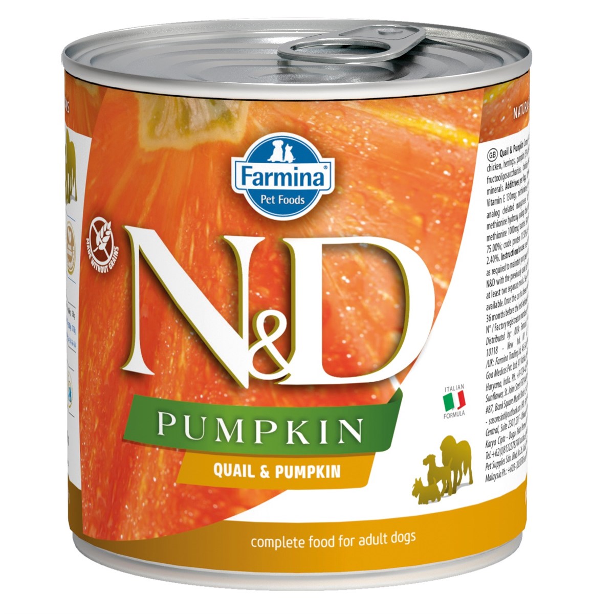 N&D Balkabaklı Bıldırcınlı Köpek Konserve Maması 285 GR