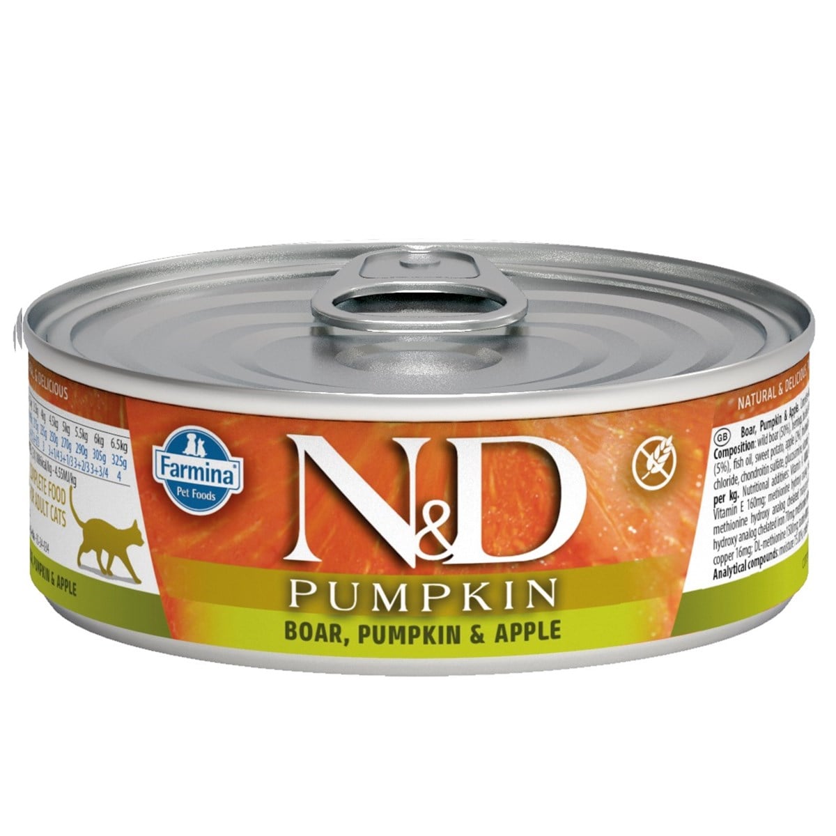 N&D Balkabaklı Domuzlu Kedi Konservesi 80 Gr