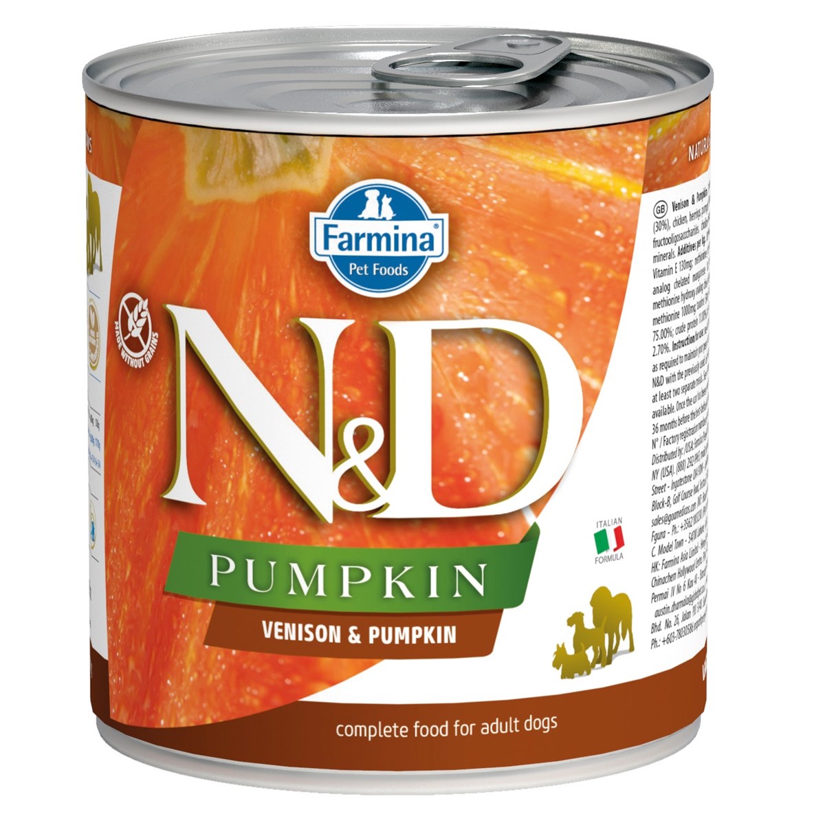 N&D Balkabaklı Geyikli  Köpek Konserve Maması 285 GR