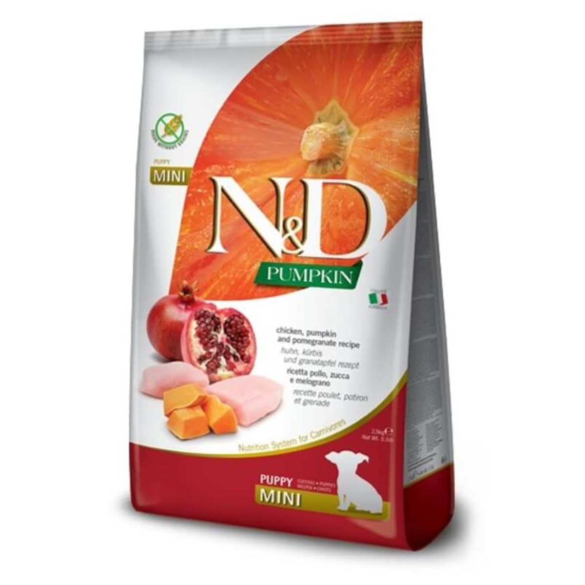 N&D Balkabaklı Tavuklu Narlı  Küçük Irk Yavru Köpek Maması 2.5 Kg