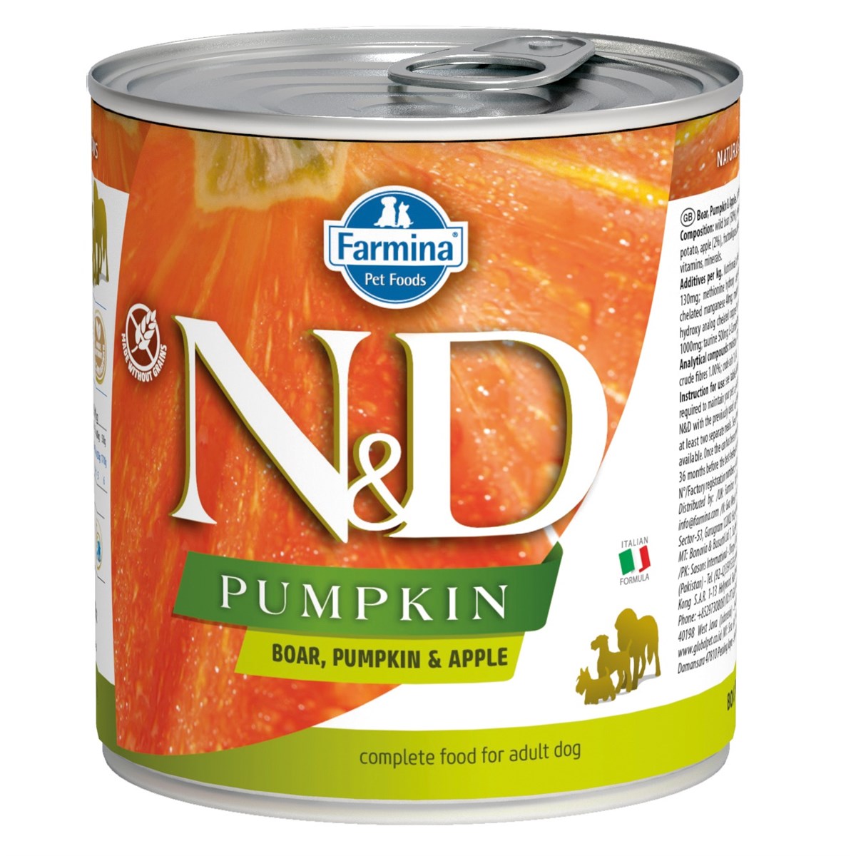N&D Balkabaklı Yaban Domuzlu Köpek Konserve Maması 285 GR