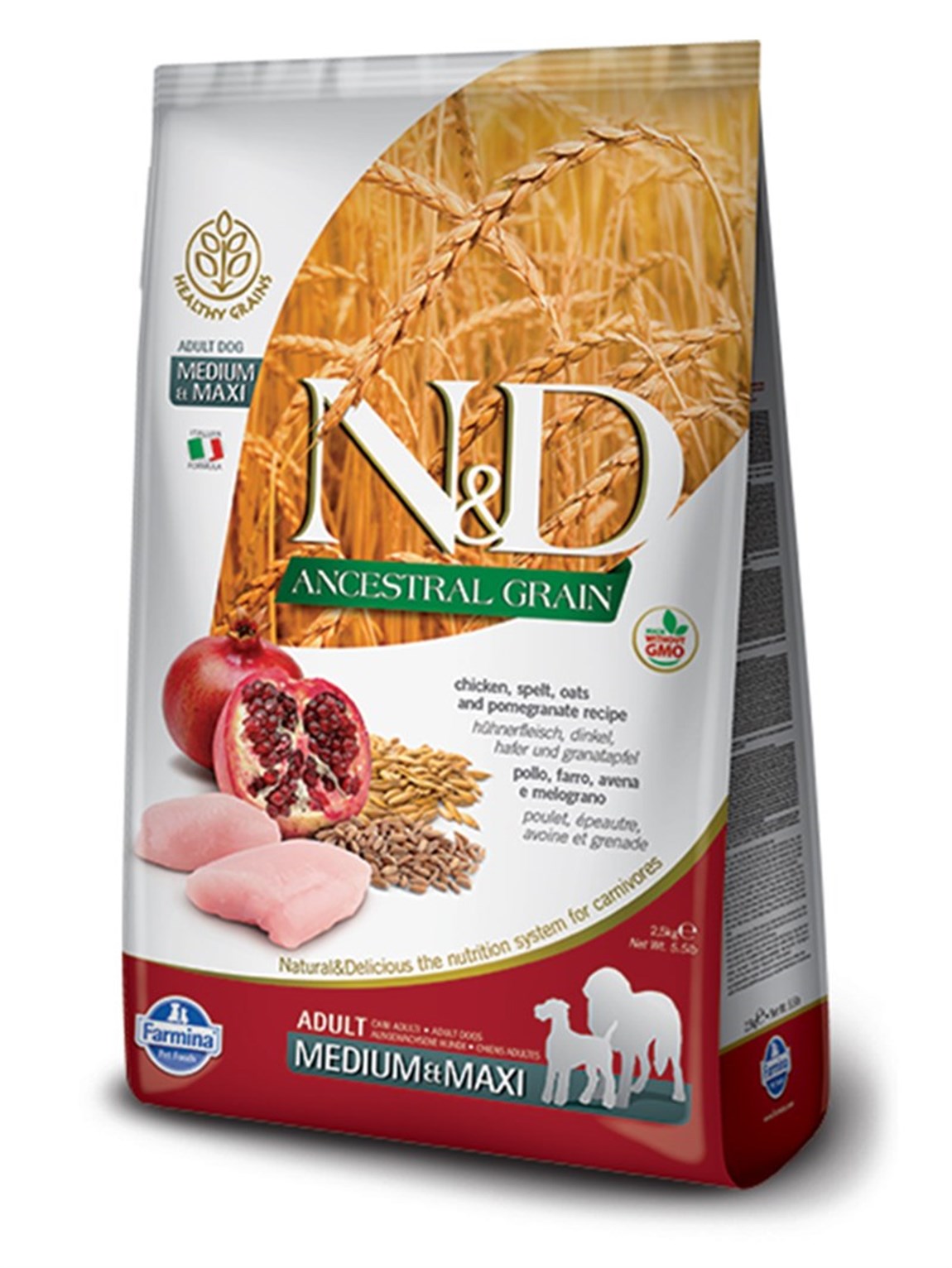 N&D Düşük Tahıllı Tavuklu Narlı Köpek Maması 12 Kg