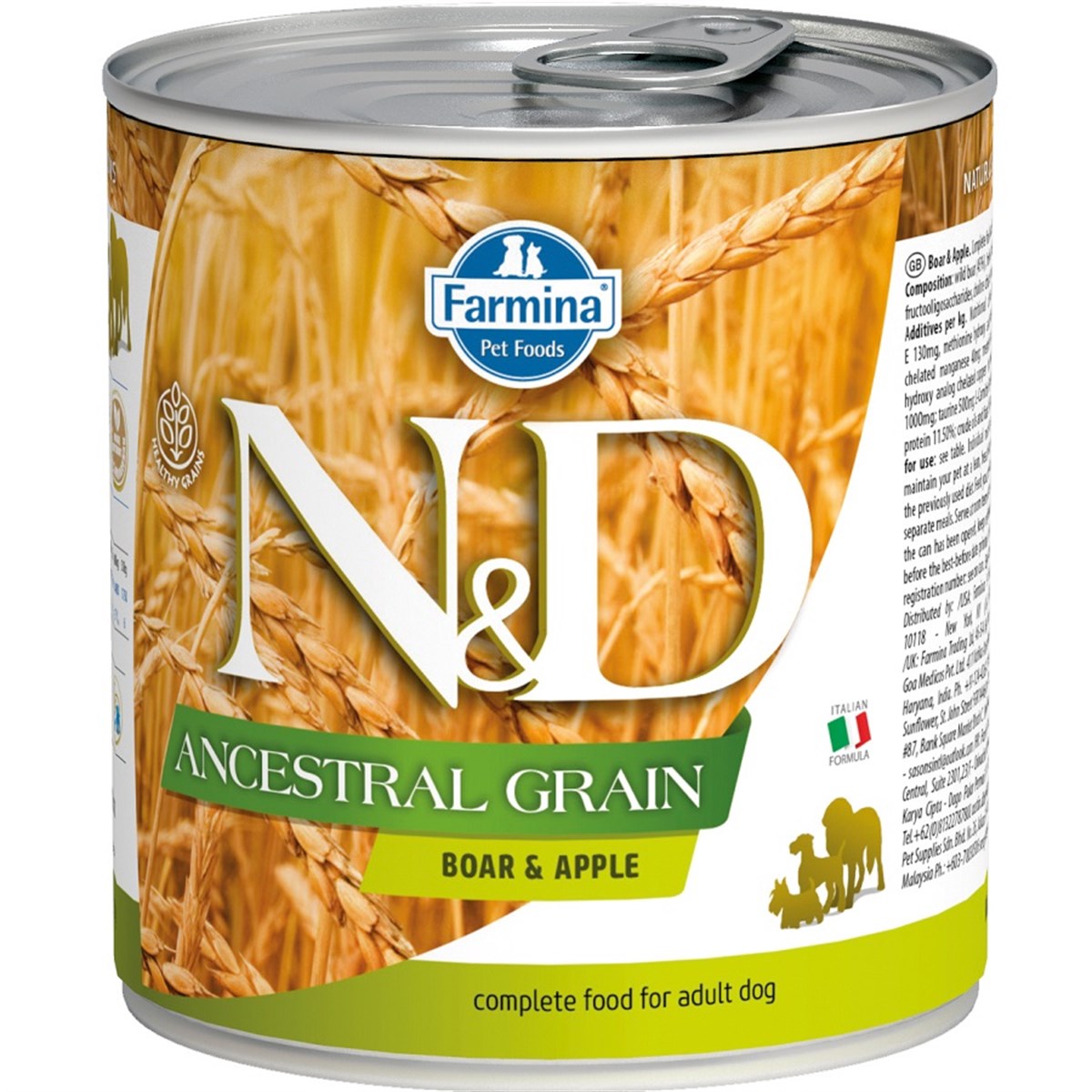 N&D Düşük Tahıllı Yaban Domuzlu Köpek Konserve Maması 285 GR