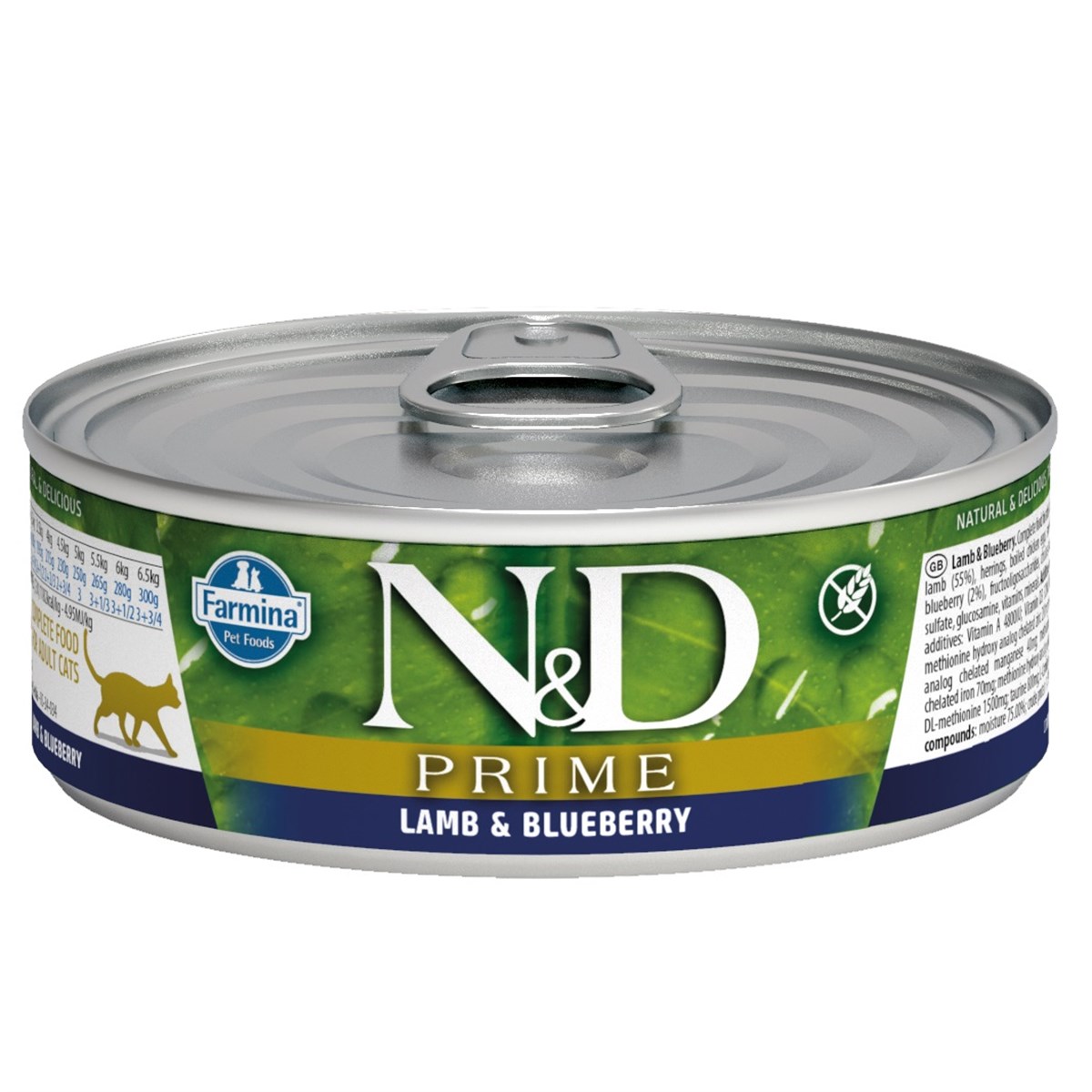 N&D Kuzulu Yabanmersinli Kedi Konservesi 80 Gr