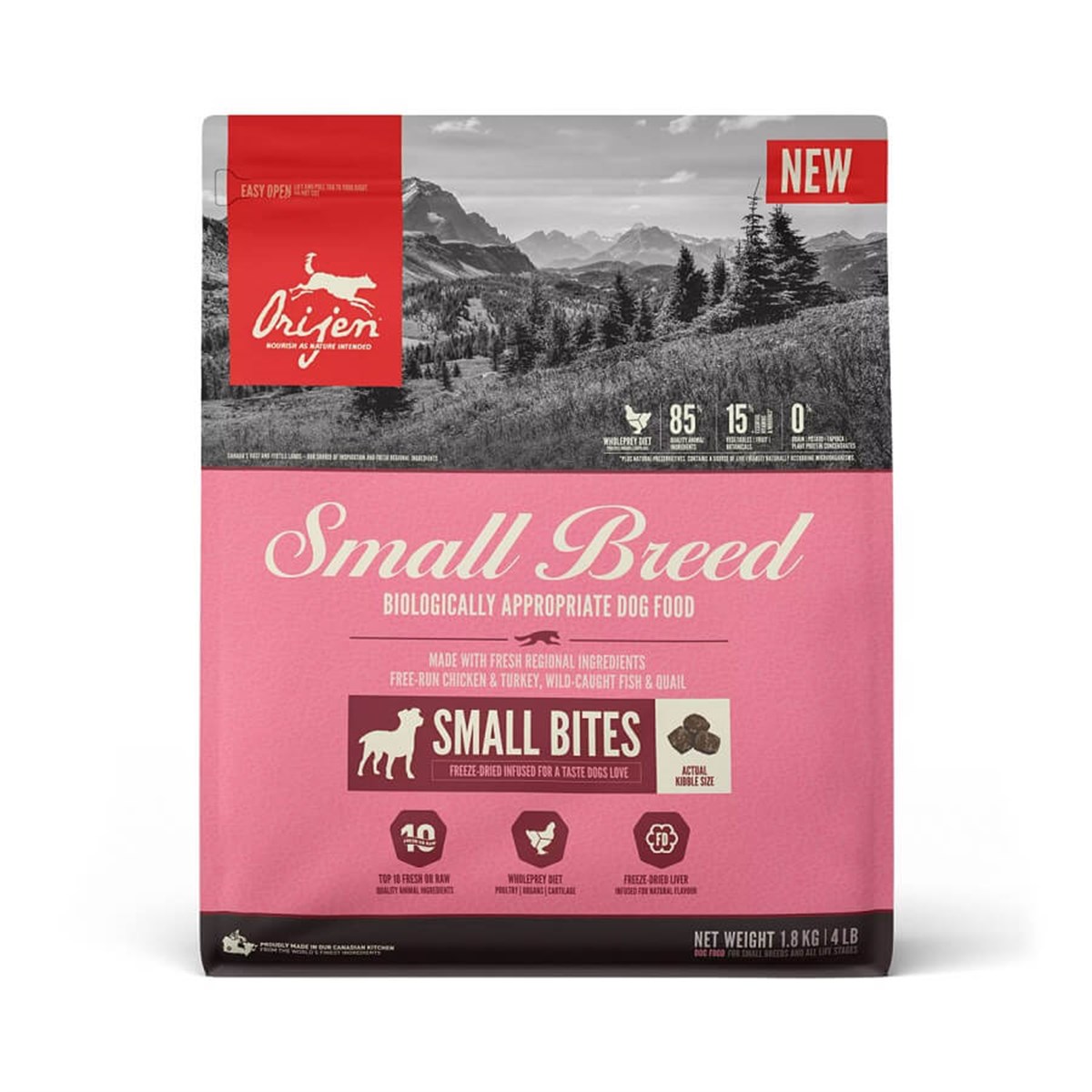 Orijen Küçük Irk Yavru ve Yetişkin Köpek Maması1.8 kg