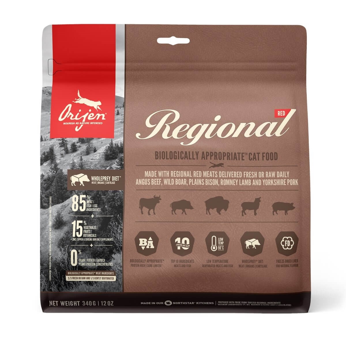 Orijen Regional Red Tahılsız Kedi Maması 340 gr