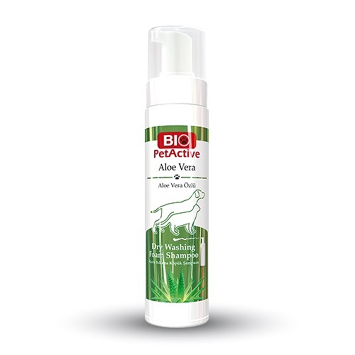 Pet Active Aloe Vera ve Buğday Özlü Kuru Yıkama Köpük Şampuanı 200 Ml