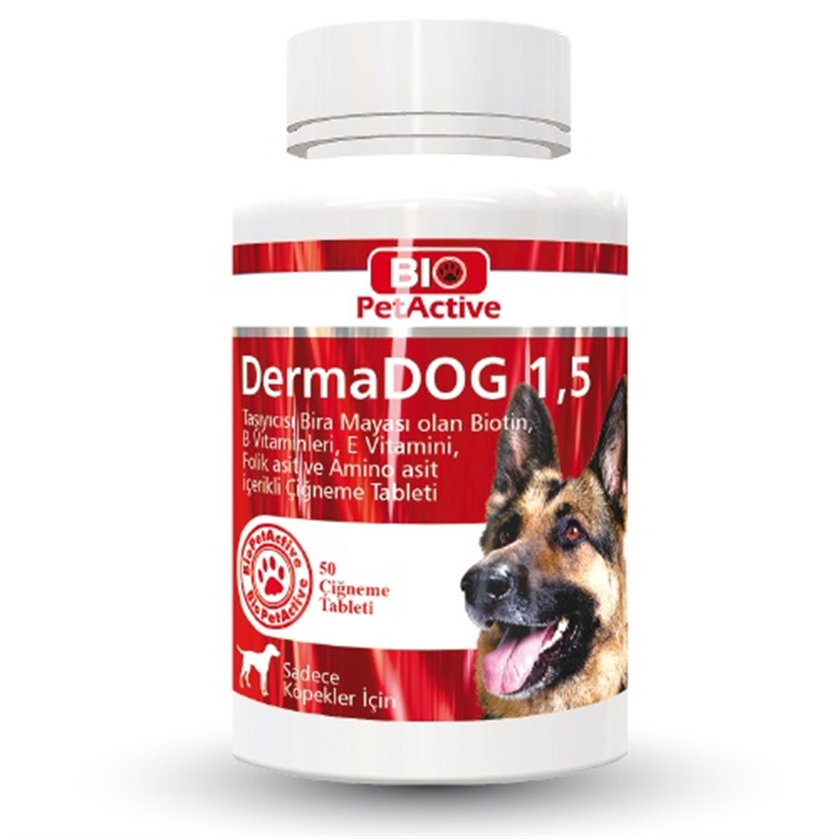 Pet Active DermaDog Sarımsaklı Bira Mayası Çiğneme Tableti 50 Adet