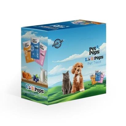 Pet Pops Kediler Ve Köpekler İçin Yabanmersinli Lolipop 10 lu