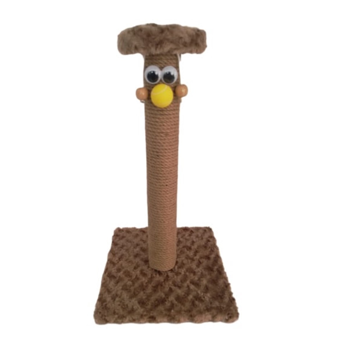 Pet Pretty Palyaço 50 Cm Kedi Tırmalama Kahve