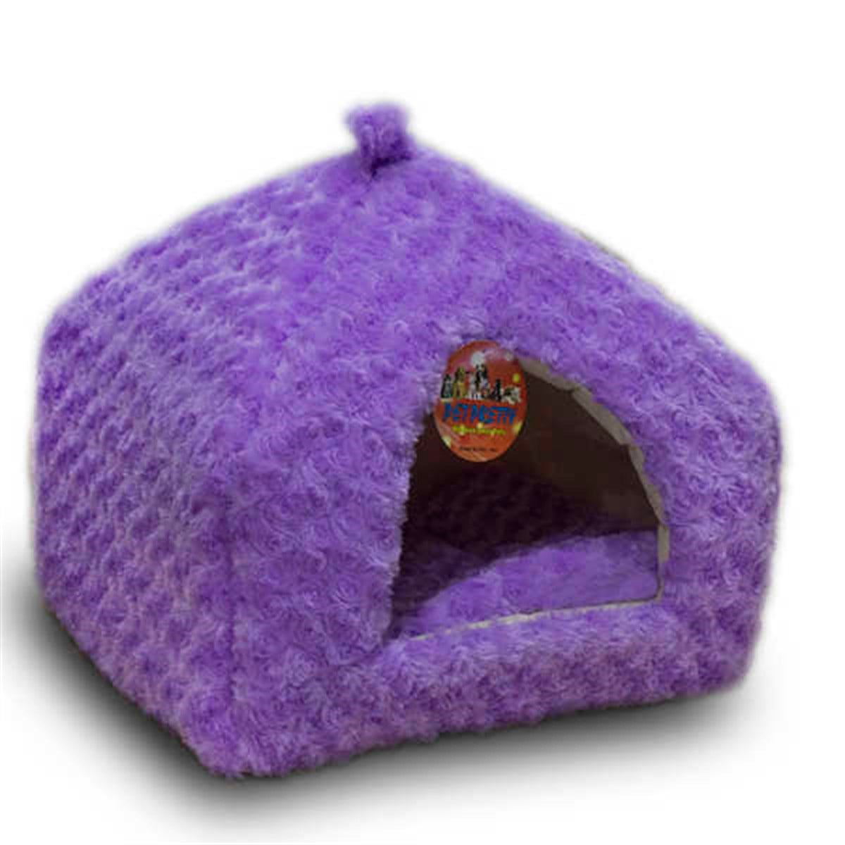 Pet Pretty Peluş Piramit Kedi Köpek Yatağı Lila 45x45 Cm