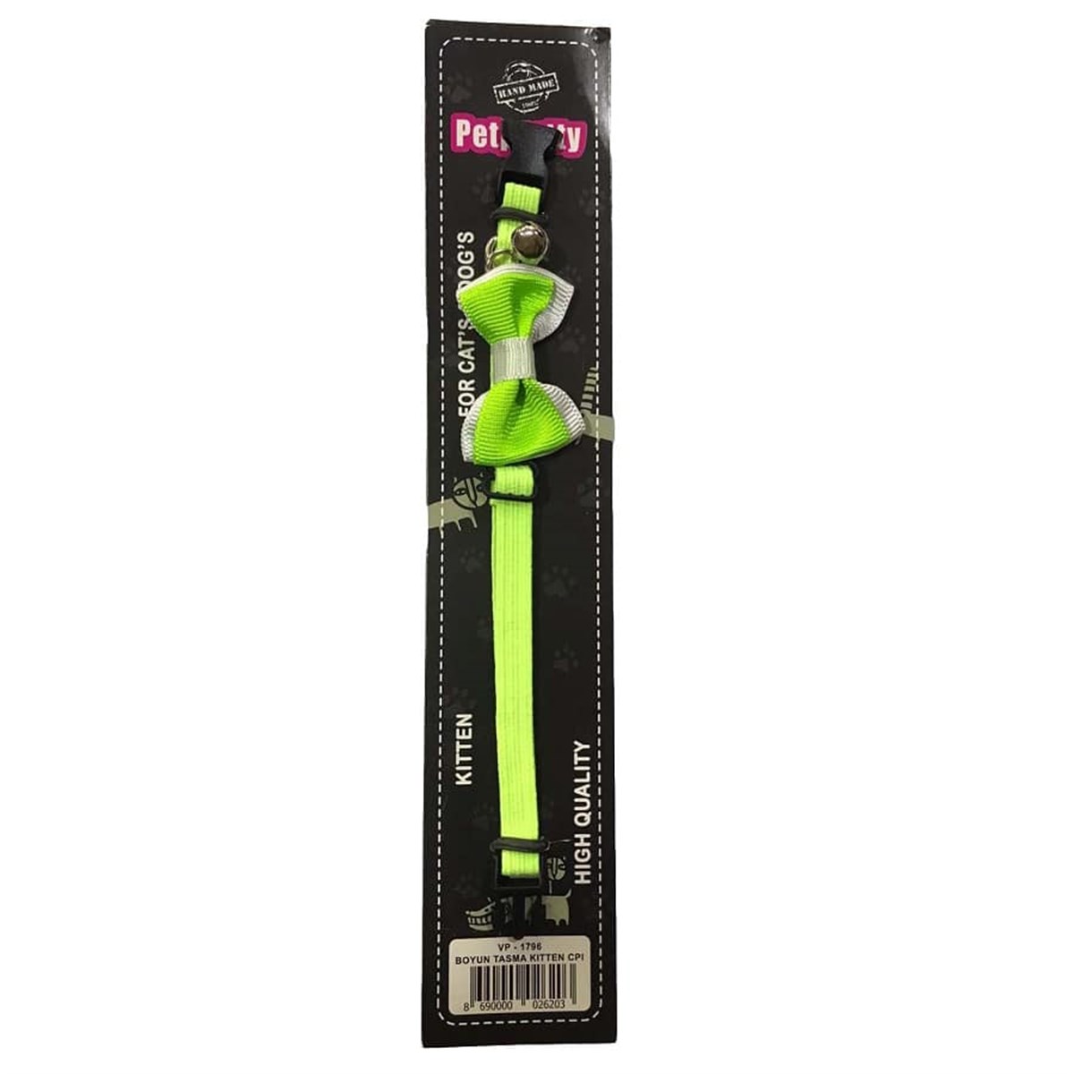 Pet Pretty Yeşil Papyonlu Tasma