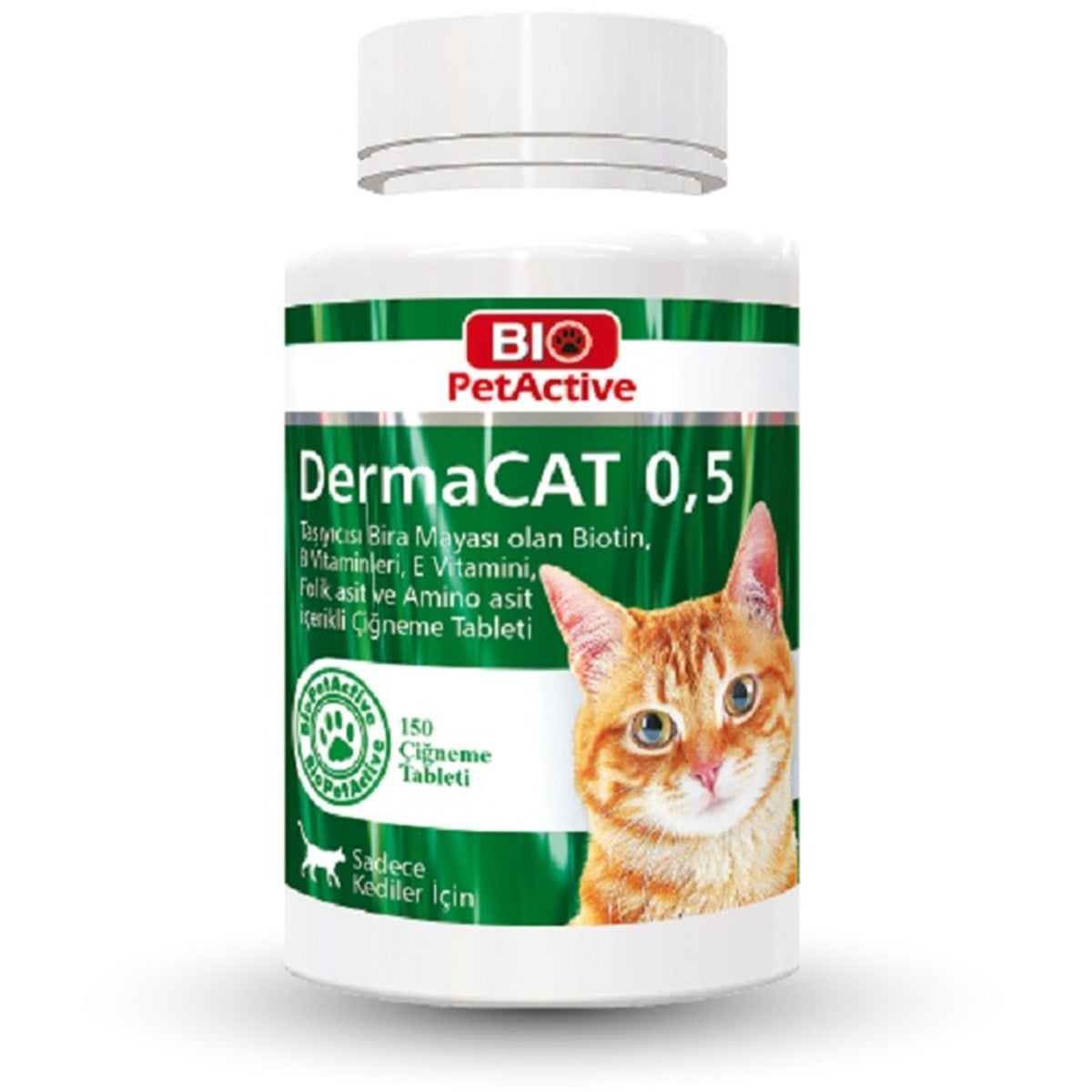 PetActive Derma Cat Sarımsaklı Maya Çiğneme Tableti 150 adet