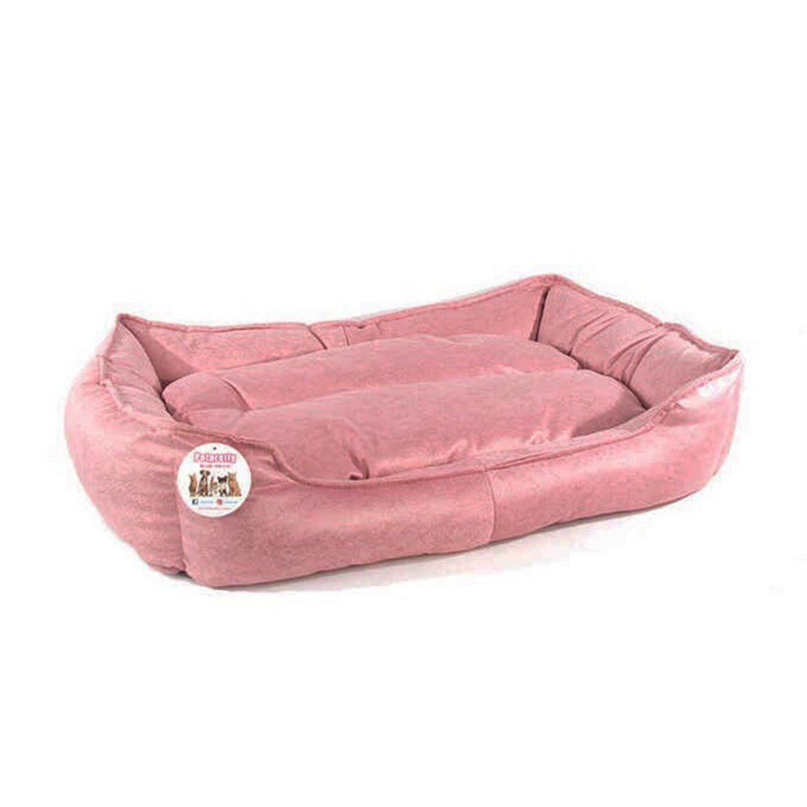 PetPretty Comfort Köpek Yatağı No:3 Gül Kurusu