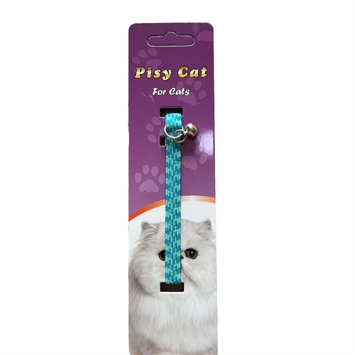 Pisy Cat Elastik Kedi Boyun Tasması Turkuaz