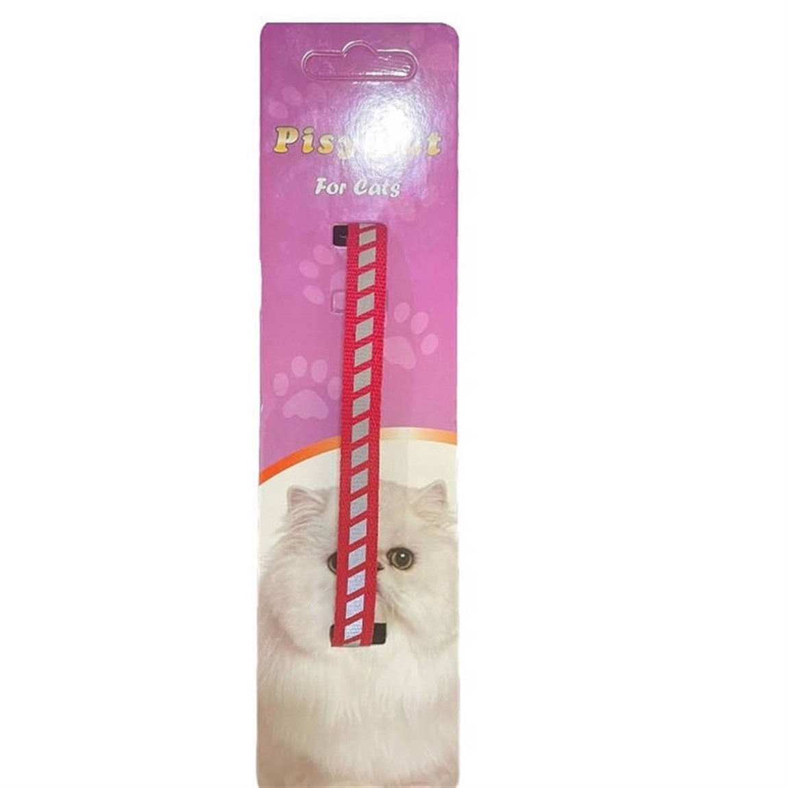 Pisy Cat Refrektörlü Kedi Boyun Tasması Kırmızı