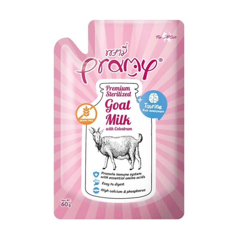 Pramy Cat Kolostrum ve Taurinli Sterilize Keçi Sütlu Kedi Maması 60gr