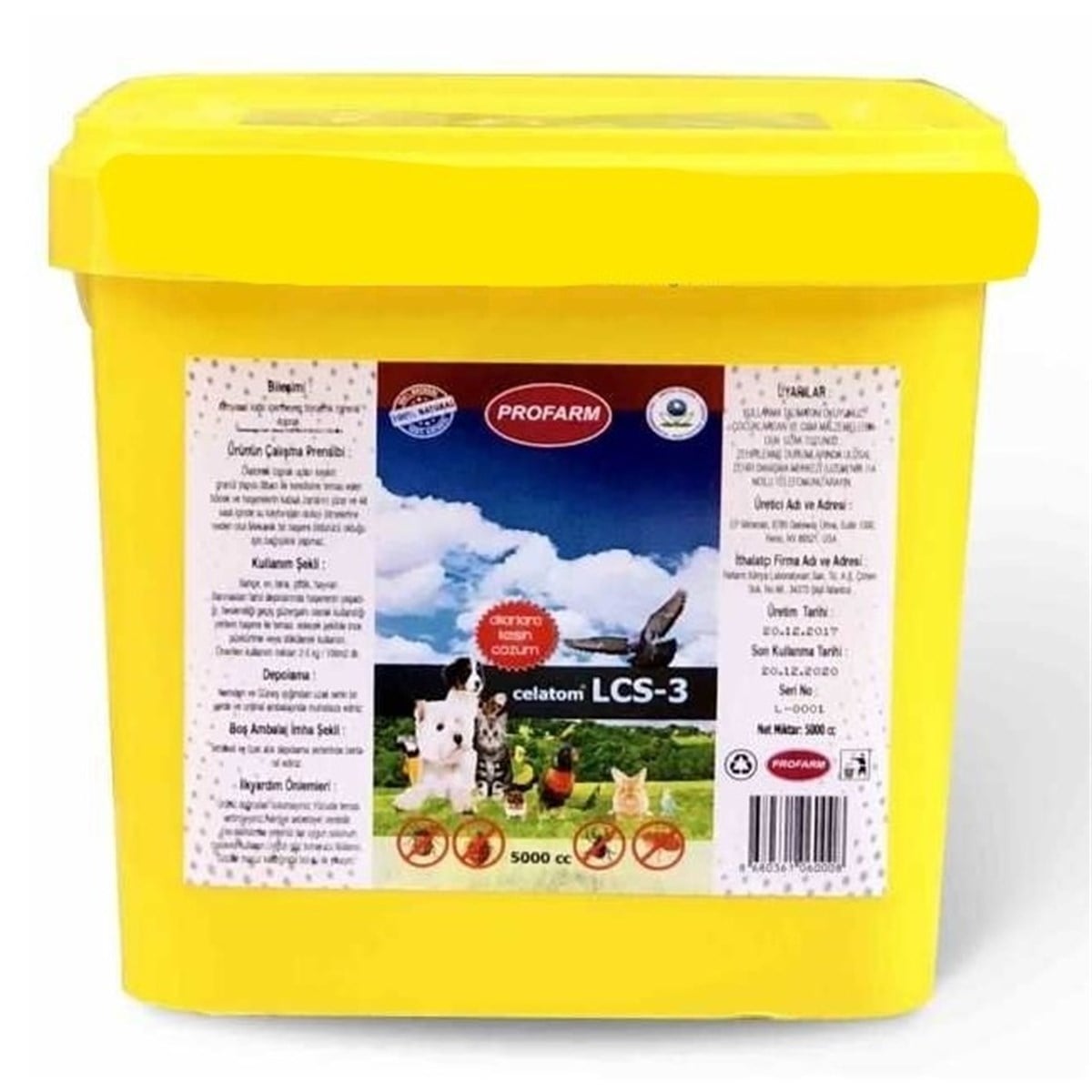 Profarm LCS-3 Doğal Pire, Kene ve Haşere Temizleme Tozu 1000gr