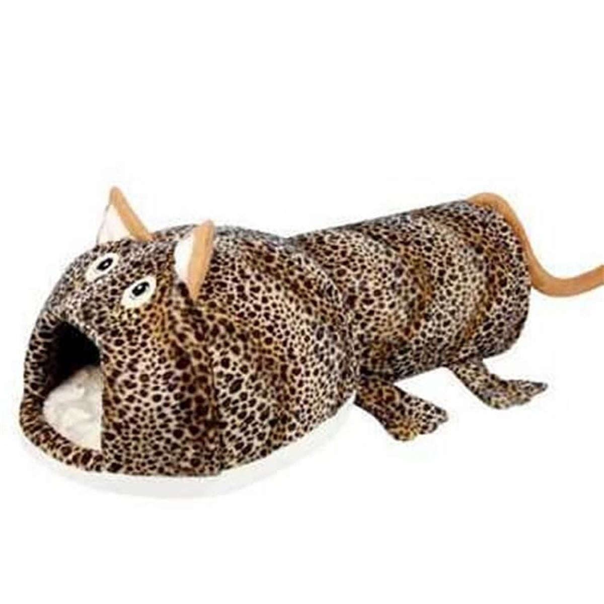 Ranna Üç Farklı Şekilli Leopar Kedi Köpek Ev ve Tüneli - 72 x 43 x 29