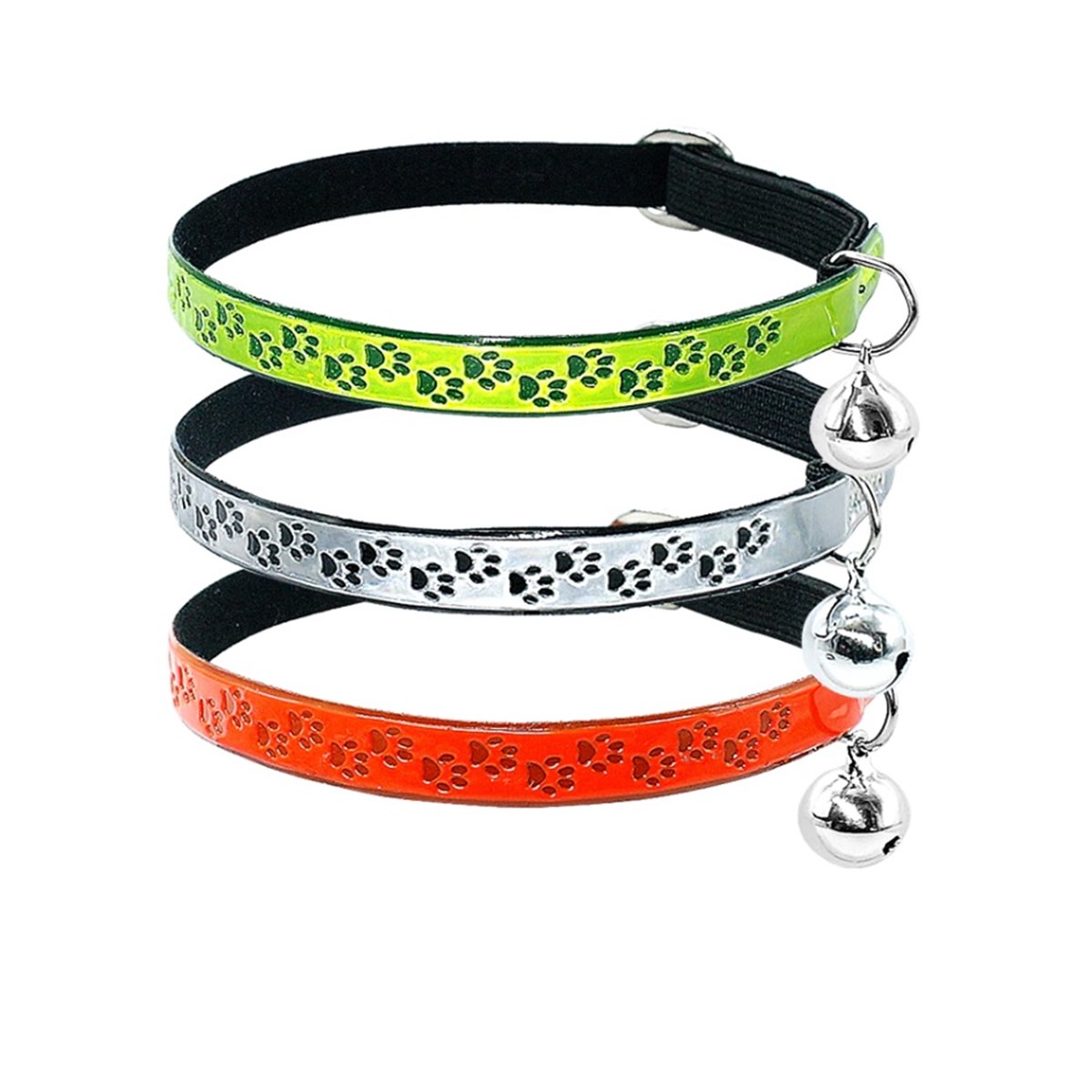 Royale Pets Lastikli Zilli Kedi Boyun Tasması 30cm Gri