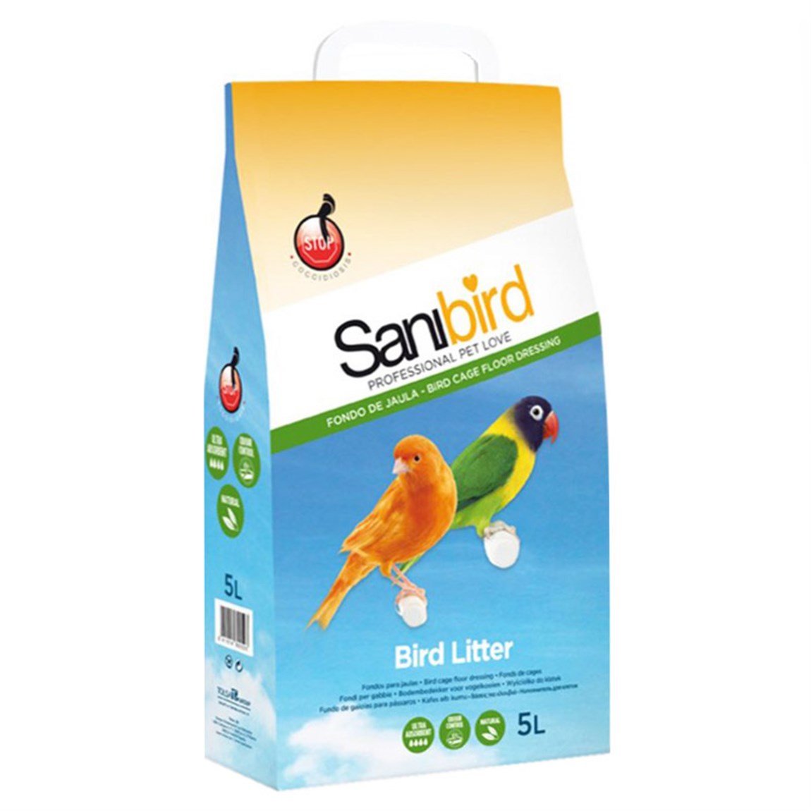 Sanibird Doğal Kuş Kumu 5 Lt