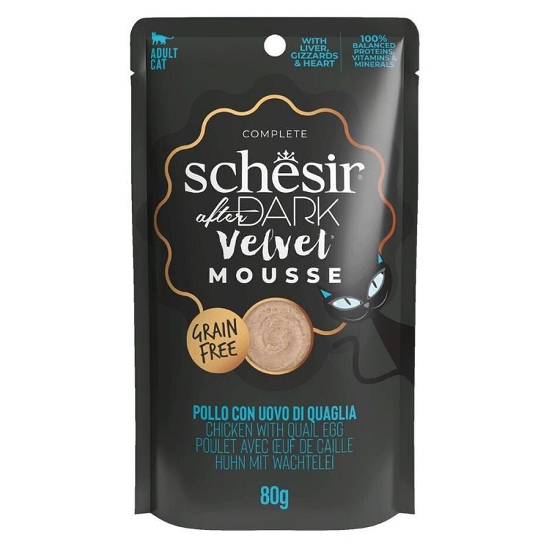 Schesir After Dark Tavuklu ve Bıldırcın Yumurtalı Kedi Pouch Maması 80gr