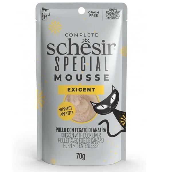 Schesir Exigent Mouse Tavuklu ve Ördekli Kedi Konservesi 80gr