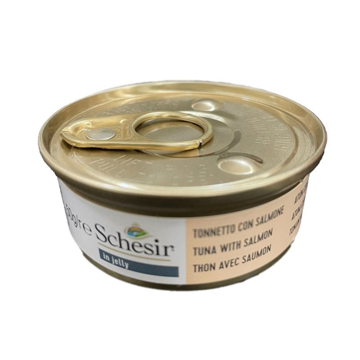 Schesir Ton Balıklı Somonlu Jöleli Kedi Konservesi 50 Gr