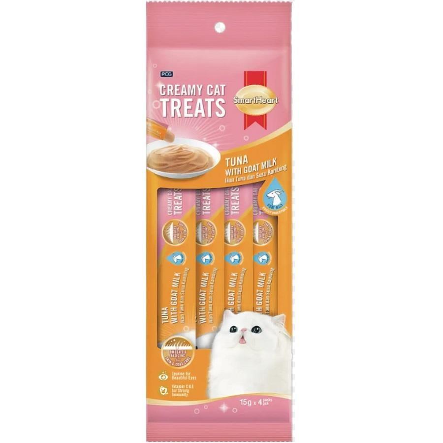 SmartHeart Tonlu Ve Keçi Sütlü Krema Kedi Ödülü 4x15 gr