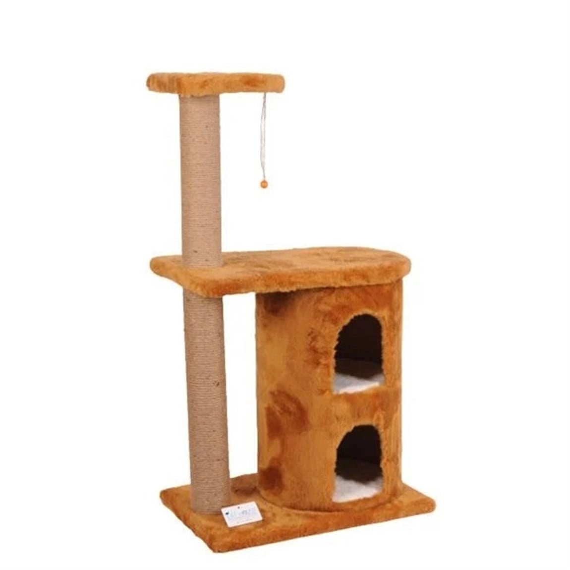 Starpet Masal Kedi Tırmalamalı Kedi Evi Kahverengi