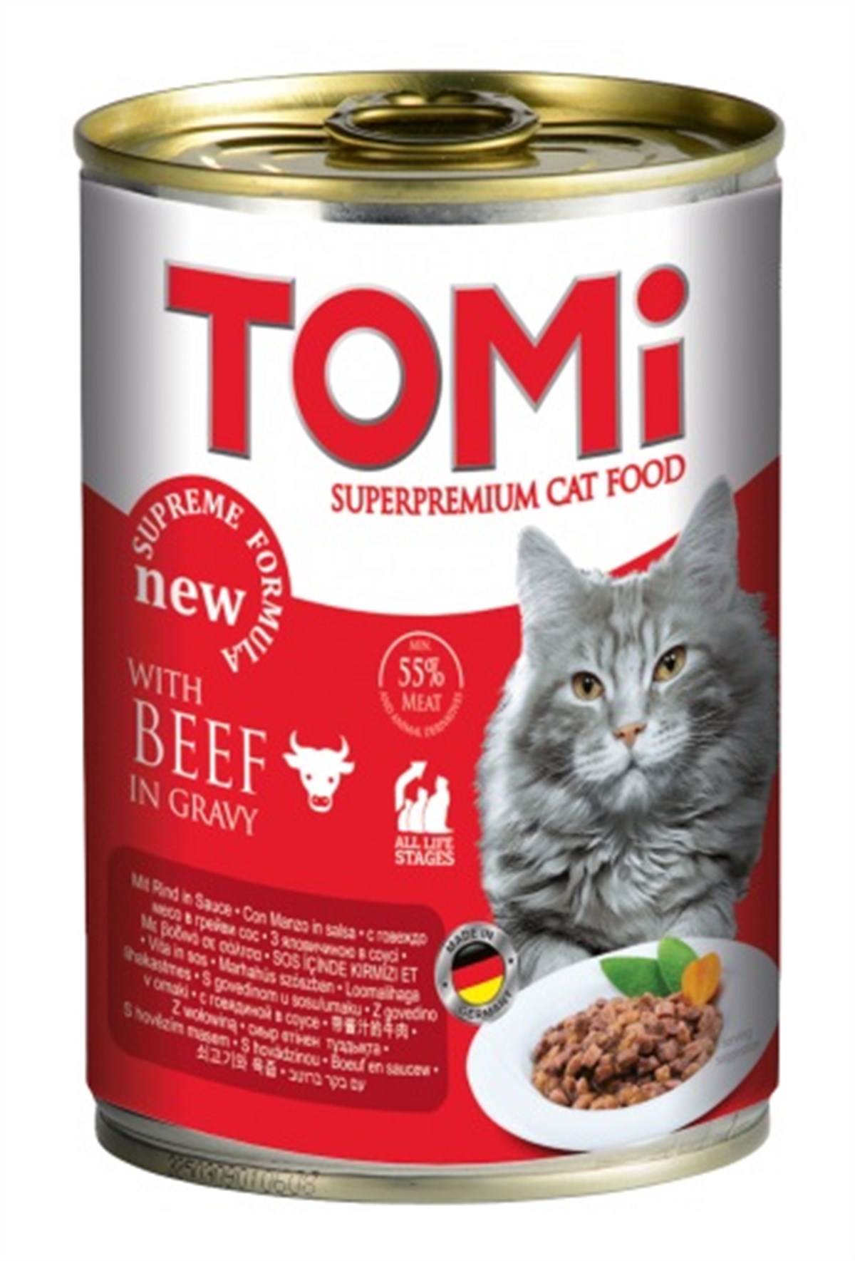 Tomi Biftekli Kedi Konservesi 400 Gr