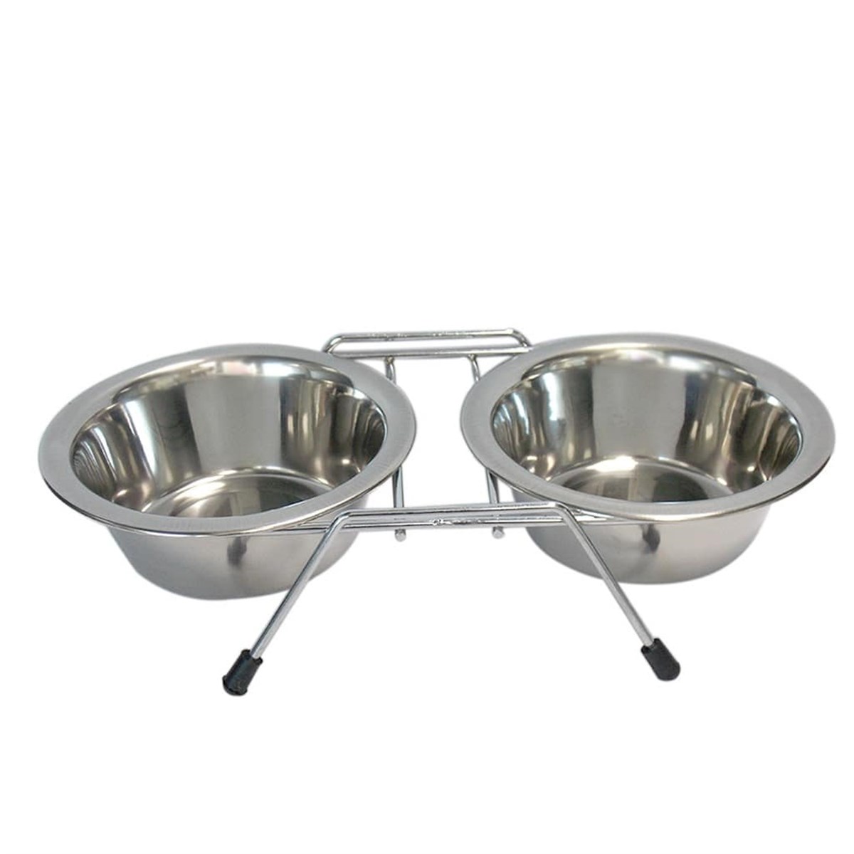 Tommy İkili Çelik Kedi ve Küçük Köpek Mama Kabı 20 oz