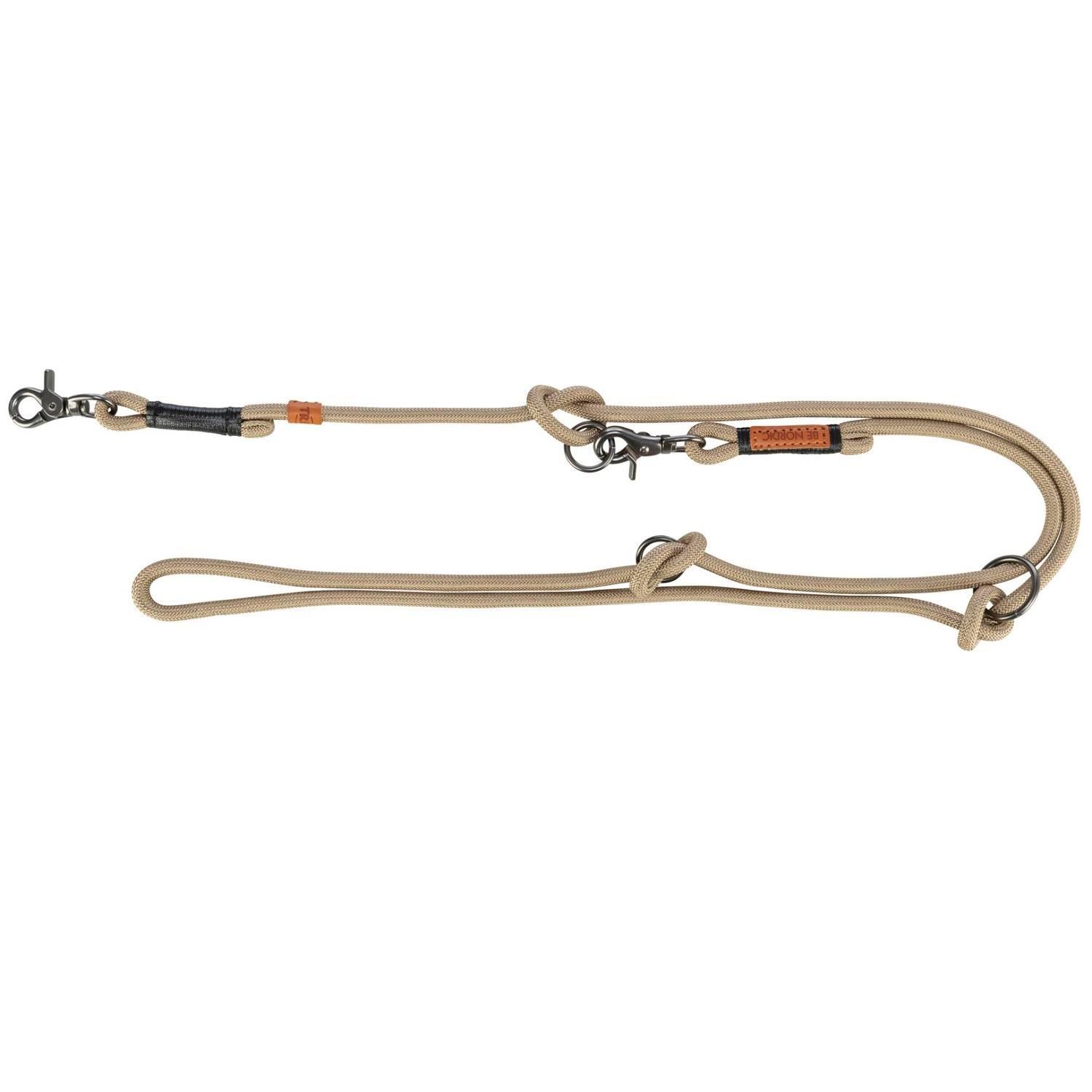 Trixie Be Nordic Ayarlanabilir Köpek Gezdirme Kayışı S-M : 2 M / 8 mm Siyah / Kum Beji