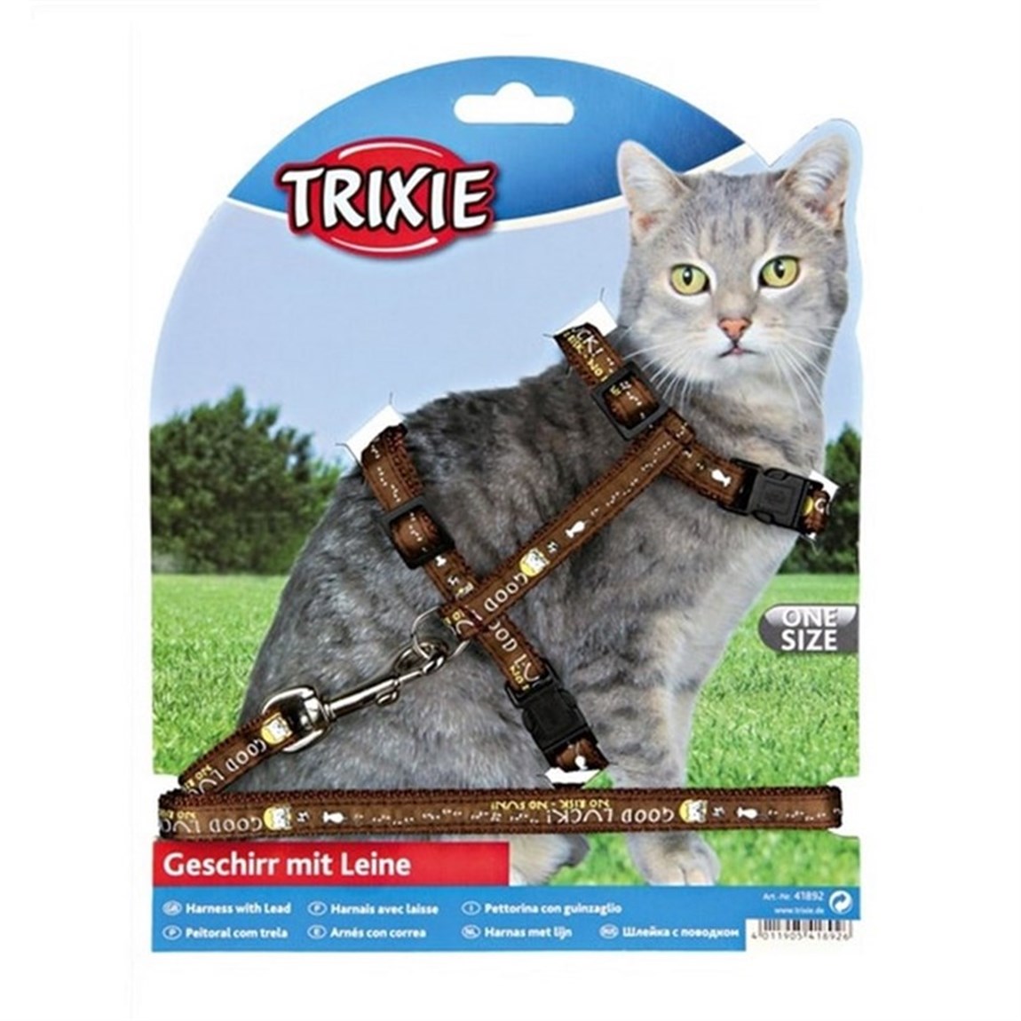 Trixie Kedi Göğüs Tasma Seti ve Sevk Kayışı 22-36cm/10mm