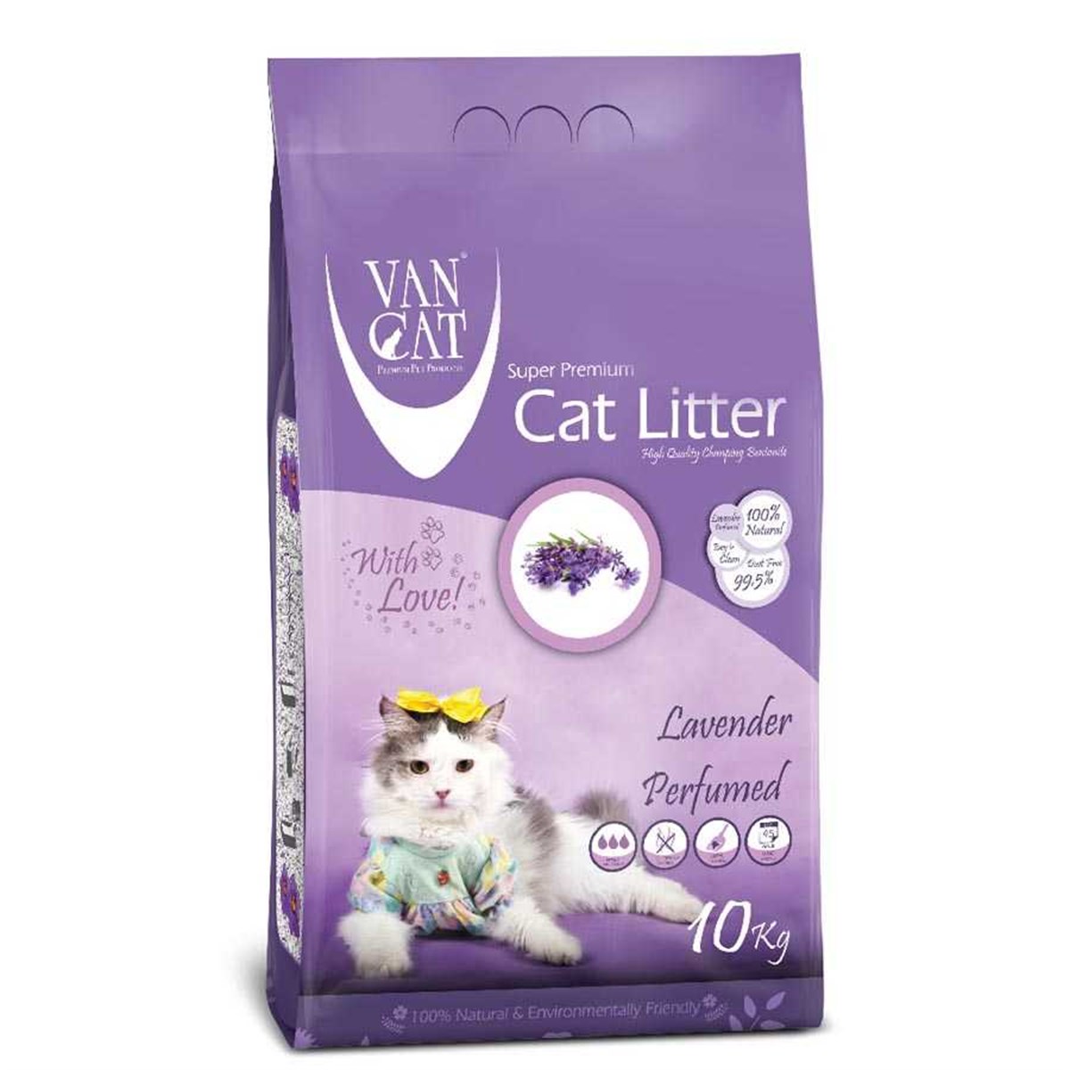 Van Cat Lavanta Kokulu Kalın Taneli Kedi Kumu 10 Kg