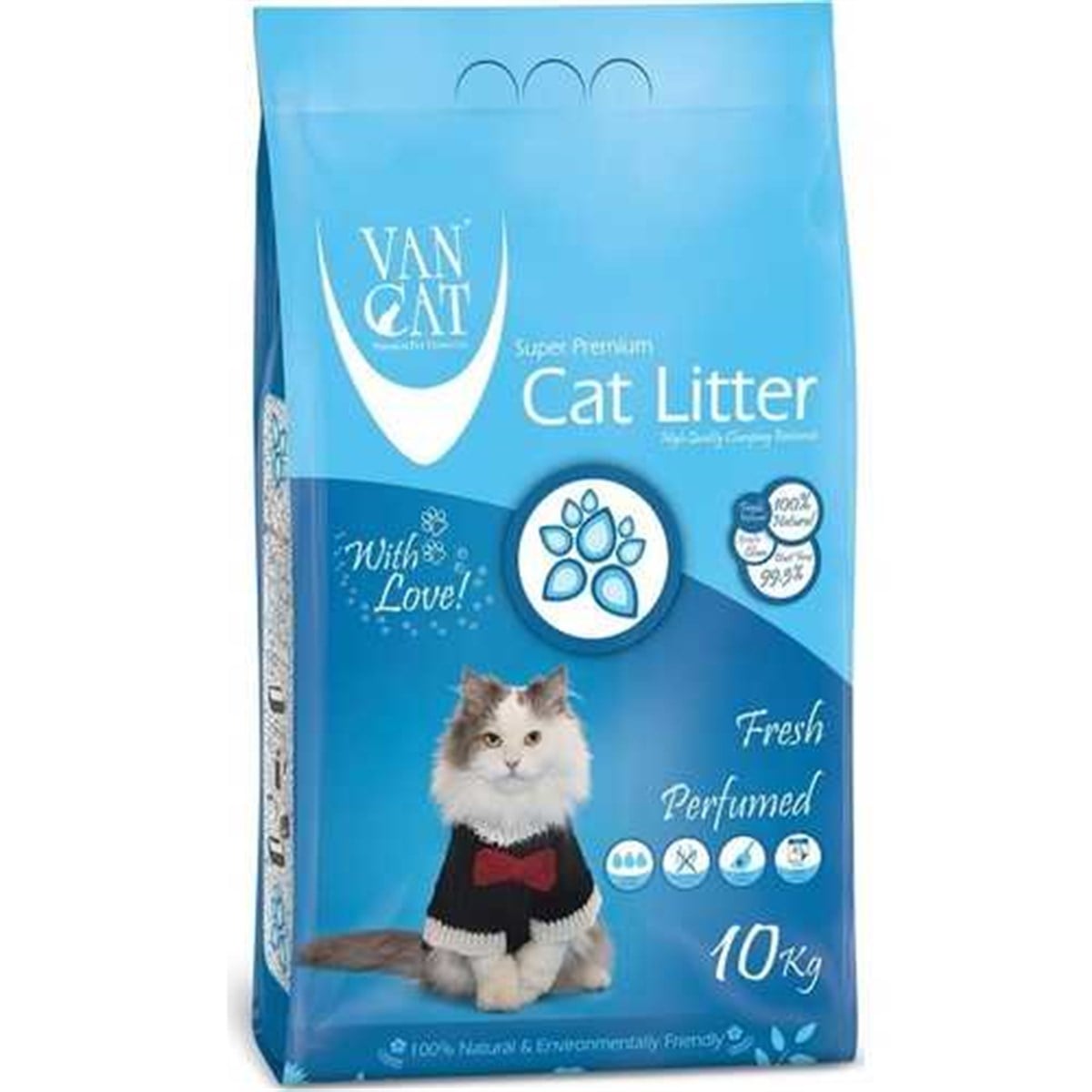 Vancat Fresh Kokulu İnce Taneli Kedi Kumu 10 Kg