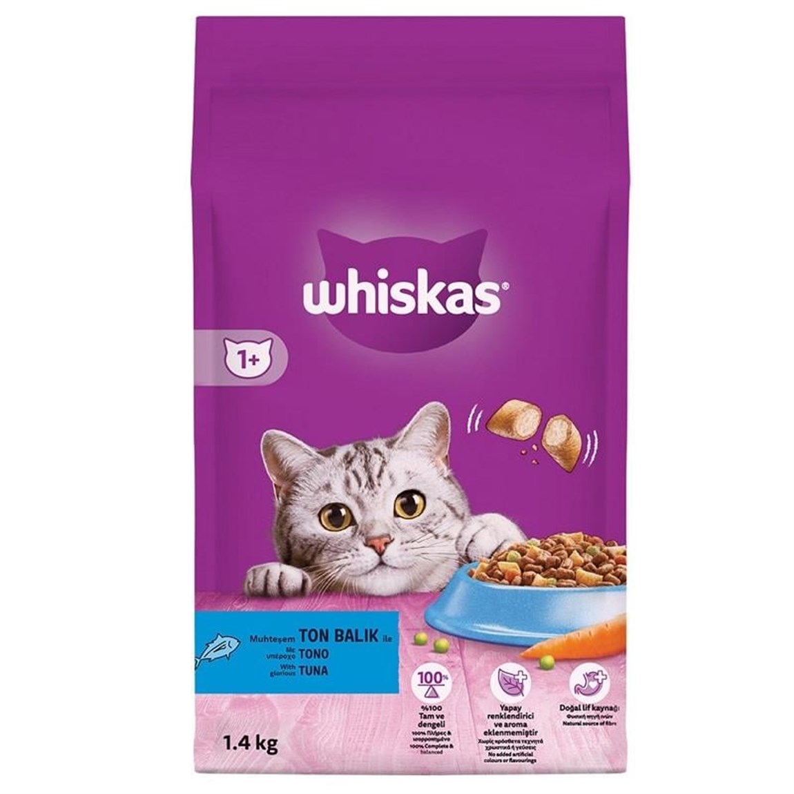 Whiskas Ton Balıklı Sebzeli Kuru Kedi Maması 3,8 Kg