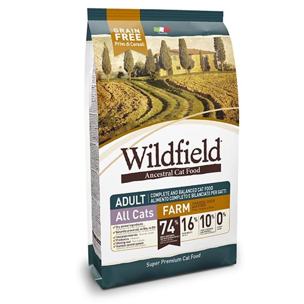 Wildfield Çiftlik Tavuklu, Ördekli Yetişkin Kedi Maması 2 Kg