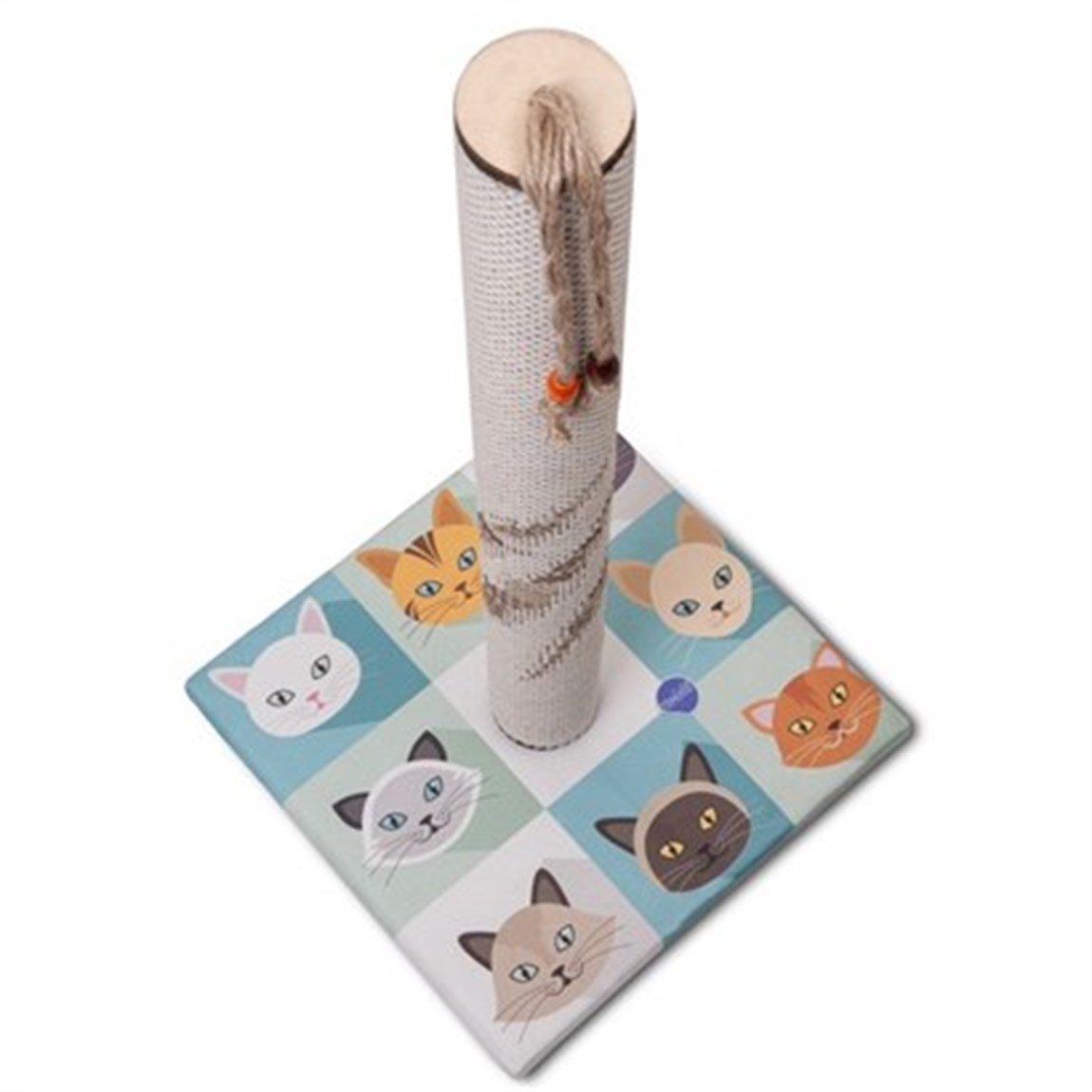 Wodoti Renkli Baskılı Kedi Tırmalama Tahtası