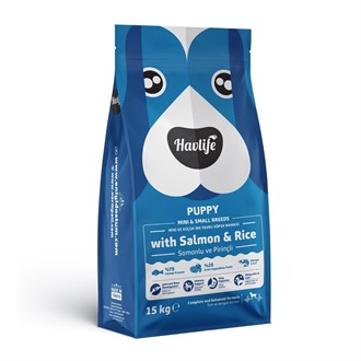 Havlife Somonlu Mini & Small Yavru Köpek Maması 3 Kg