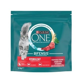 Purina One Steril Cat Beef & Wheat Kısır Kedi Maması  1.4 Kg