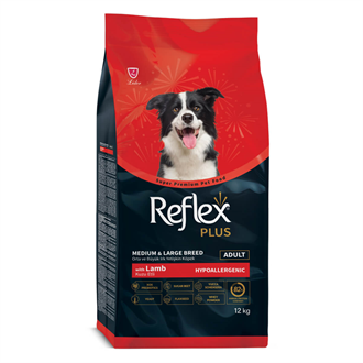 Reflex Plus Orta ve Büyük Irk Kuzu Etli Yetişkin Köpek Maması 12 Kg