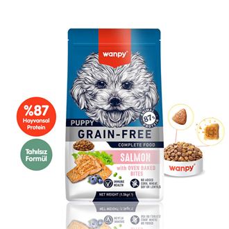 Wanpy Tahılsız Somonlu Yavru Köpek Maması 1,5 kg