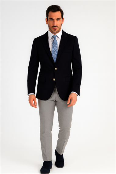 BLUCeketBLU %100 Kaşmir Klasik Ceket