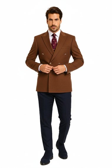 BLUCeketBLU % 100 Kaşmir Kruvaze Ceket