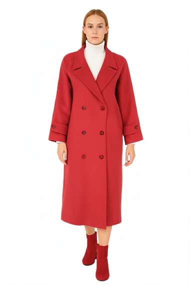 BLUMantoBLU Reglan Kol Erkek Yaka Kruvaze Manto