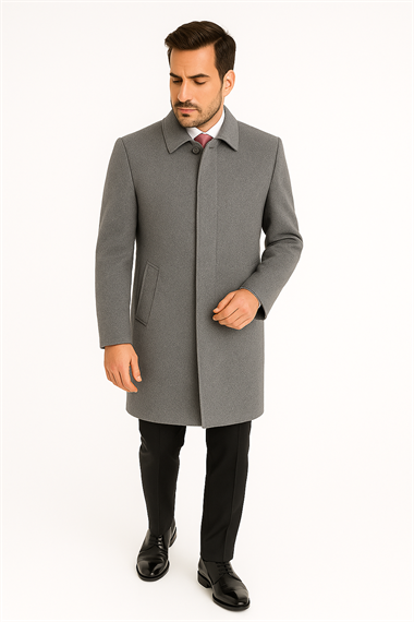 BLUPalto / KabanBLU % 100 Kaşmir Klasik Palto