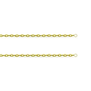 14 Ayar Altın İki Tarafı Halkalı Zincir - Dianora Piercing