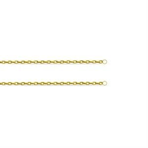 14 Ayar Altın İnce İki Tarafı Halkalı Zincir - Dianora Piercing