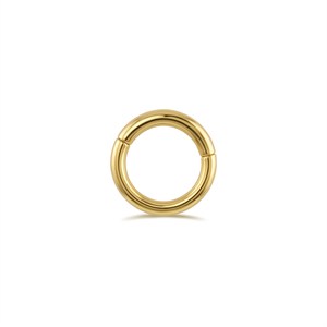 14 Ayar Altın Yuvarlak Charm Kilidi Carabiner - Dianora Piercing Jewelry